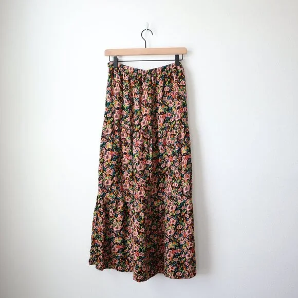 Wild Fable Tiered Floral Maxi Skirt | M - Picture 7 of 7